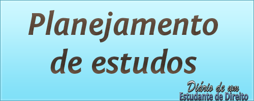 planejamento de estudos