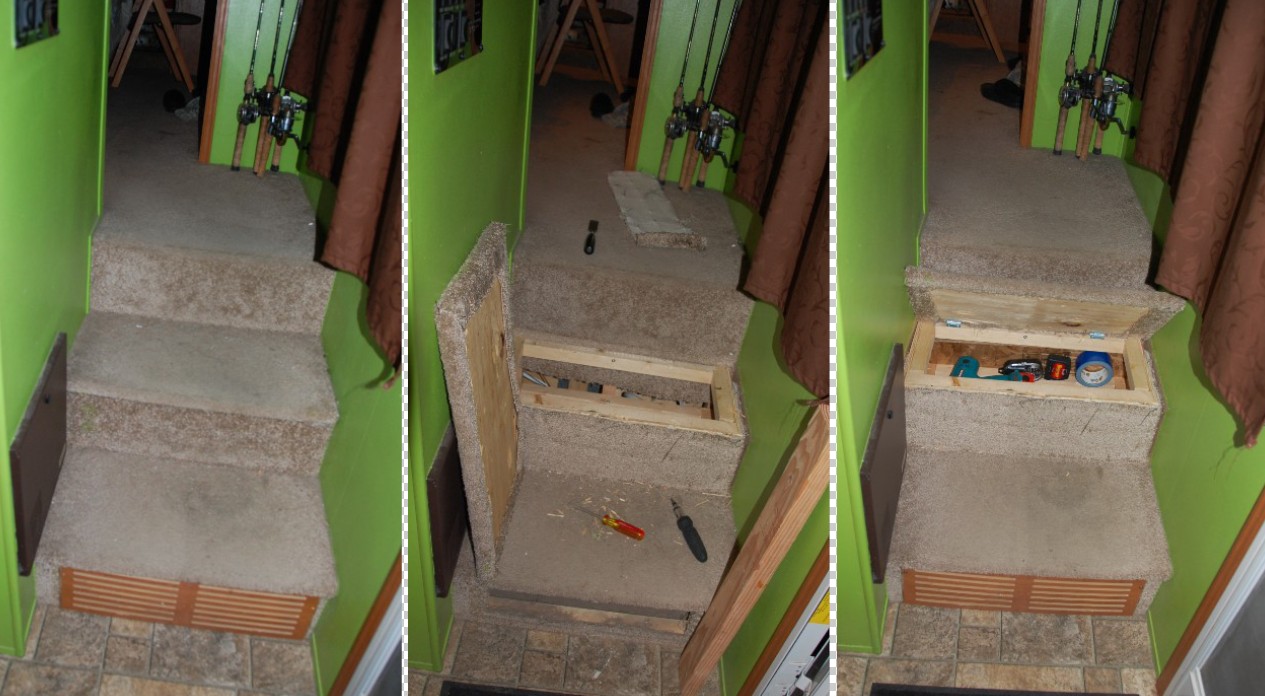 RV stair storage The Lundy 5