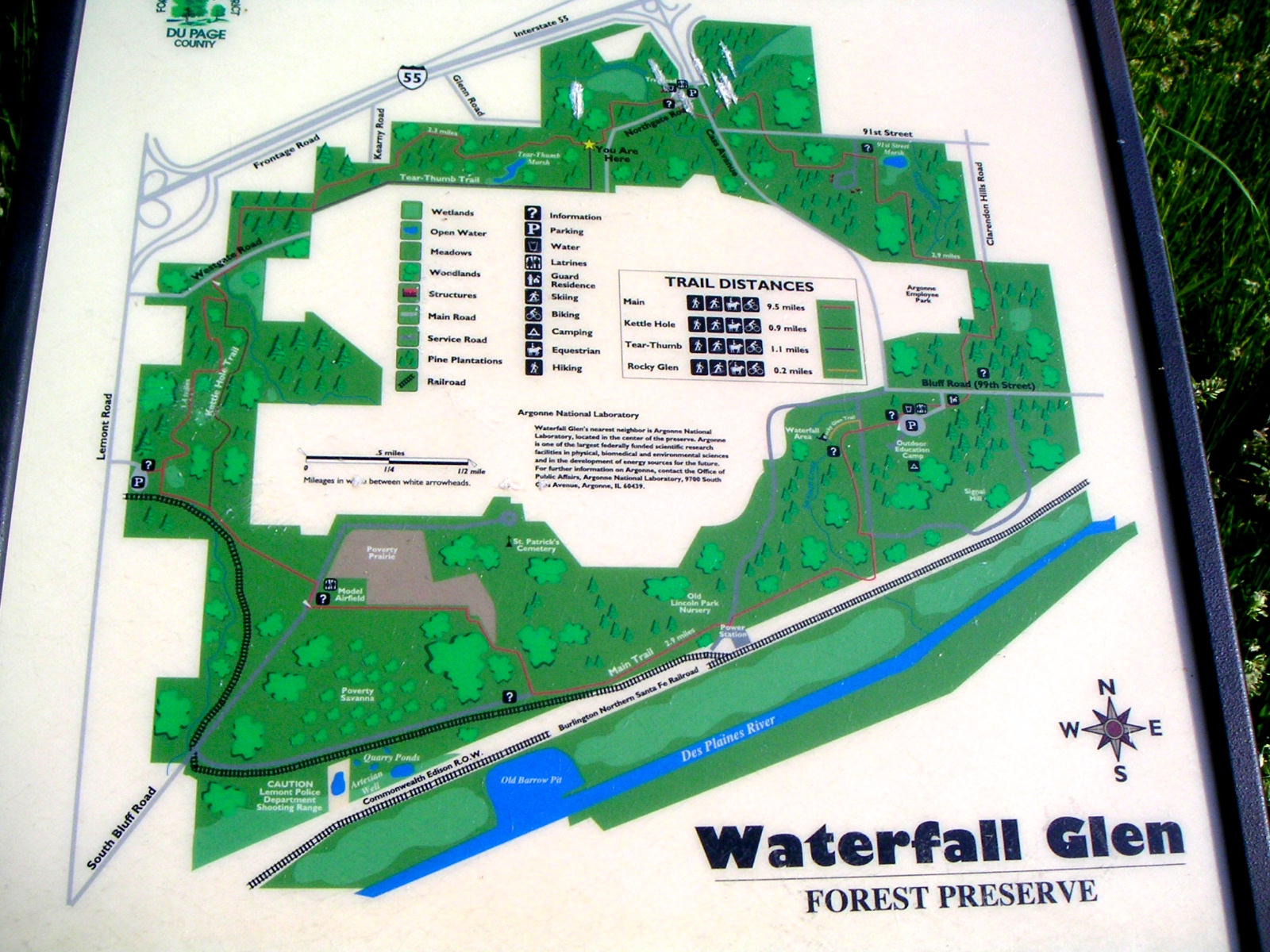 Waterfall Glen Forest Preserve Trail Map Chuck's Adventures: Biking Waterfall Glen In Dupage County