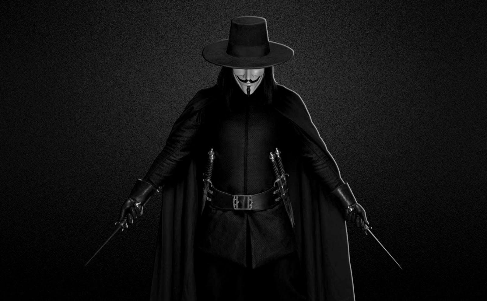 V for Vendetta Mask Black and White V for Vendetta Mask Black and White