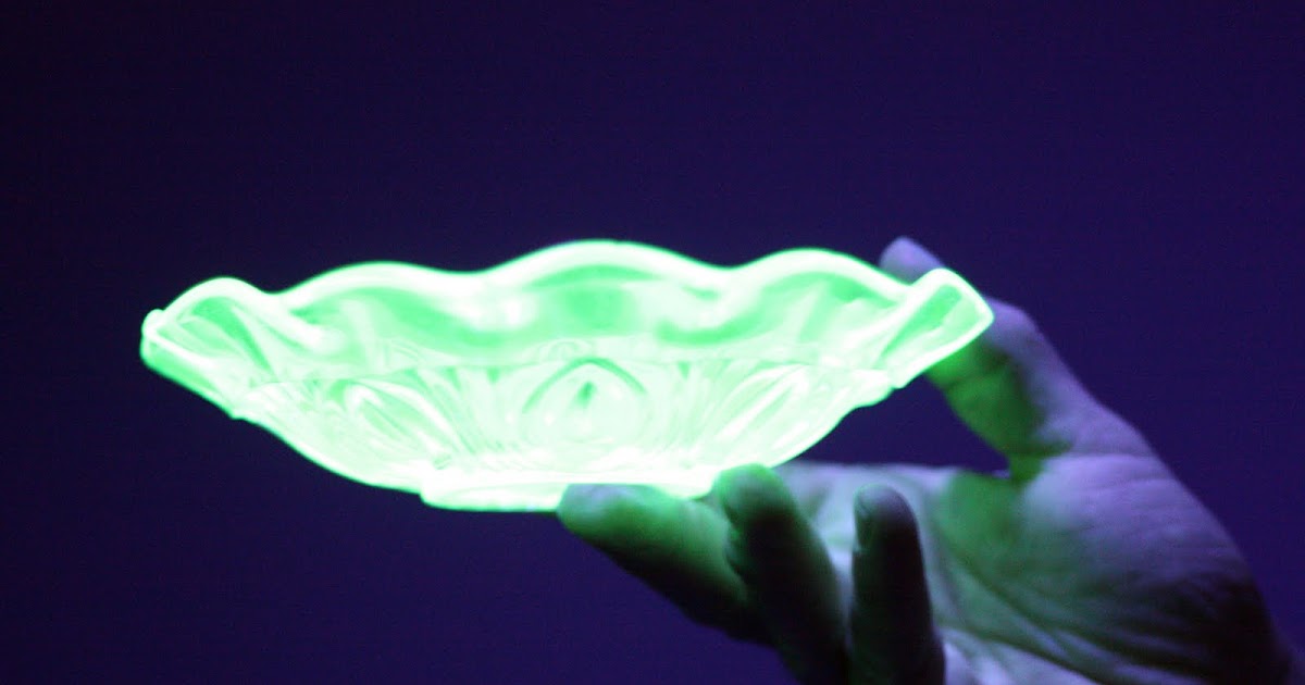 Hello Vintage Uranium glass glow!