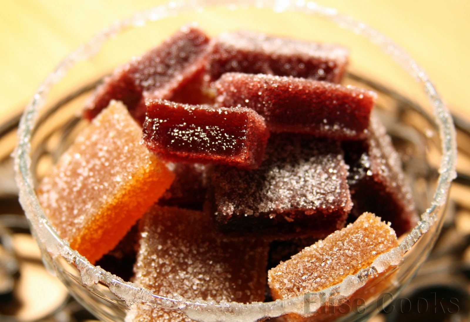 Pâtes de fruit framboise et abricot Elise Cooks