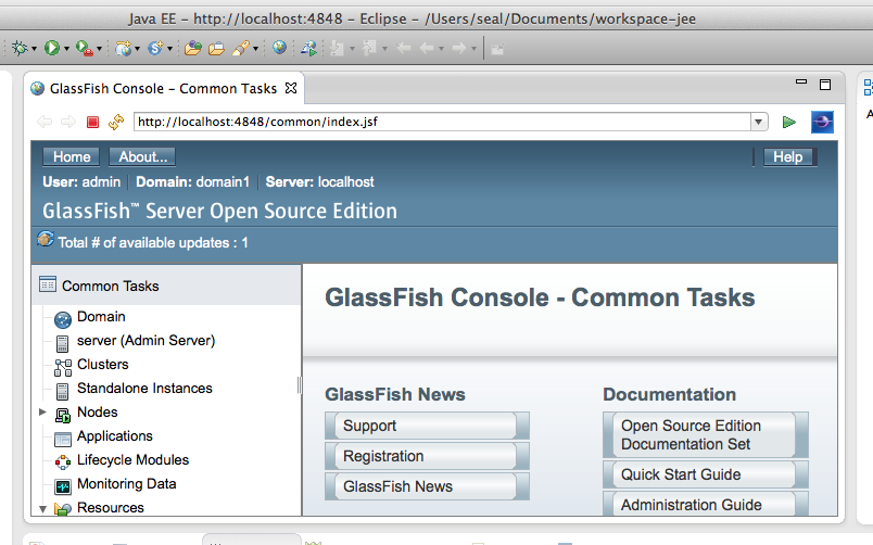 Eclipse 安裝與設定 GlassFish 伺服器教學（Java EE 7 Application Server） G. T. Wang