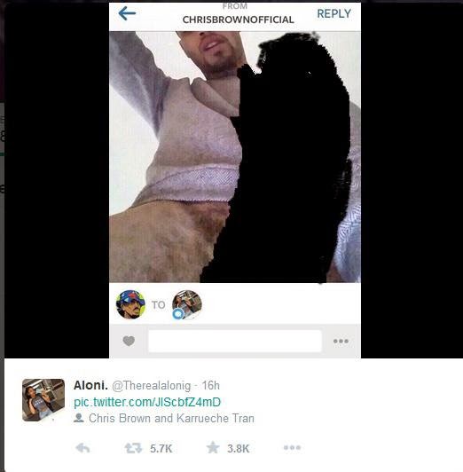 Chris              Brown's Mistress Shares his Nude Photo Online (PHOTOS)