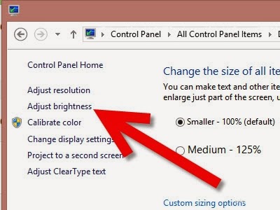 شرح كيف كيفية التحكم في درجة سطوع الشاشة Brightness فى ويندوز 7