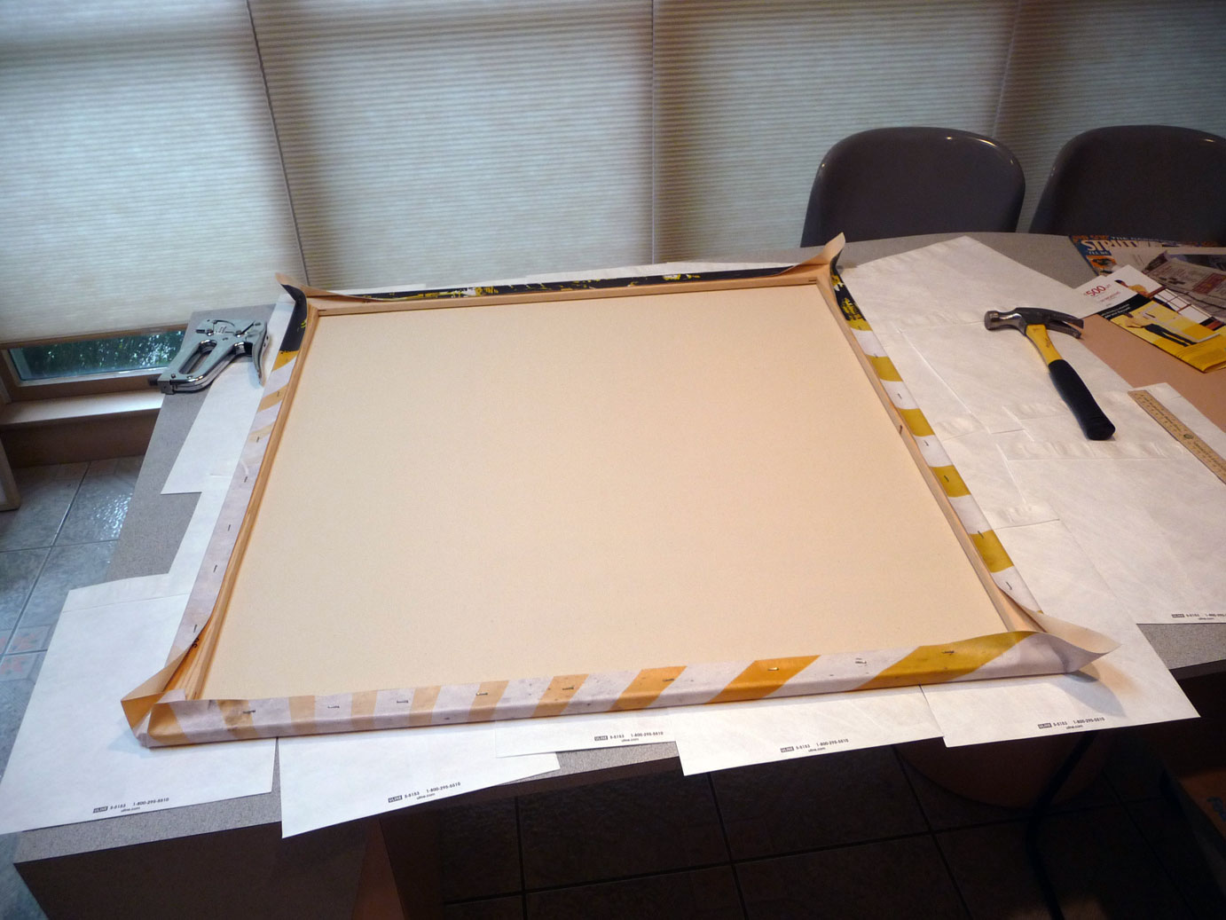 senioritis blog A Pull Here, A Tuck There A Canvas Stretching Tutorial