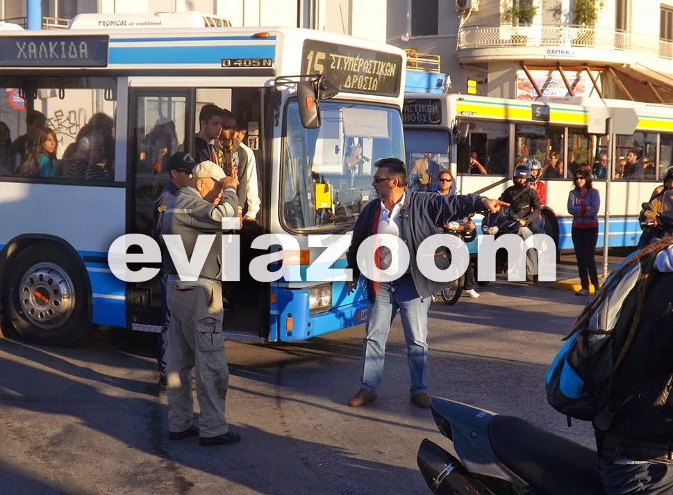 Χαλκίδα: Ένταση με οδηγό λεωφορείου για το κλείσιμο της γέφυρας! ΒΙΝΤΕΟ