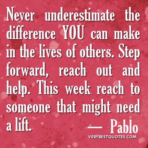 tp4friends: Quotations about Helping and Making a Difference