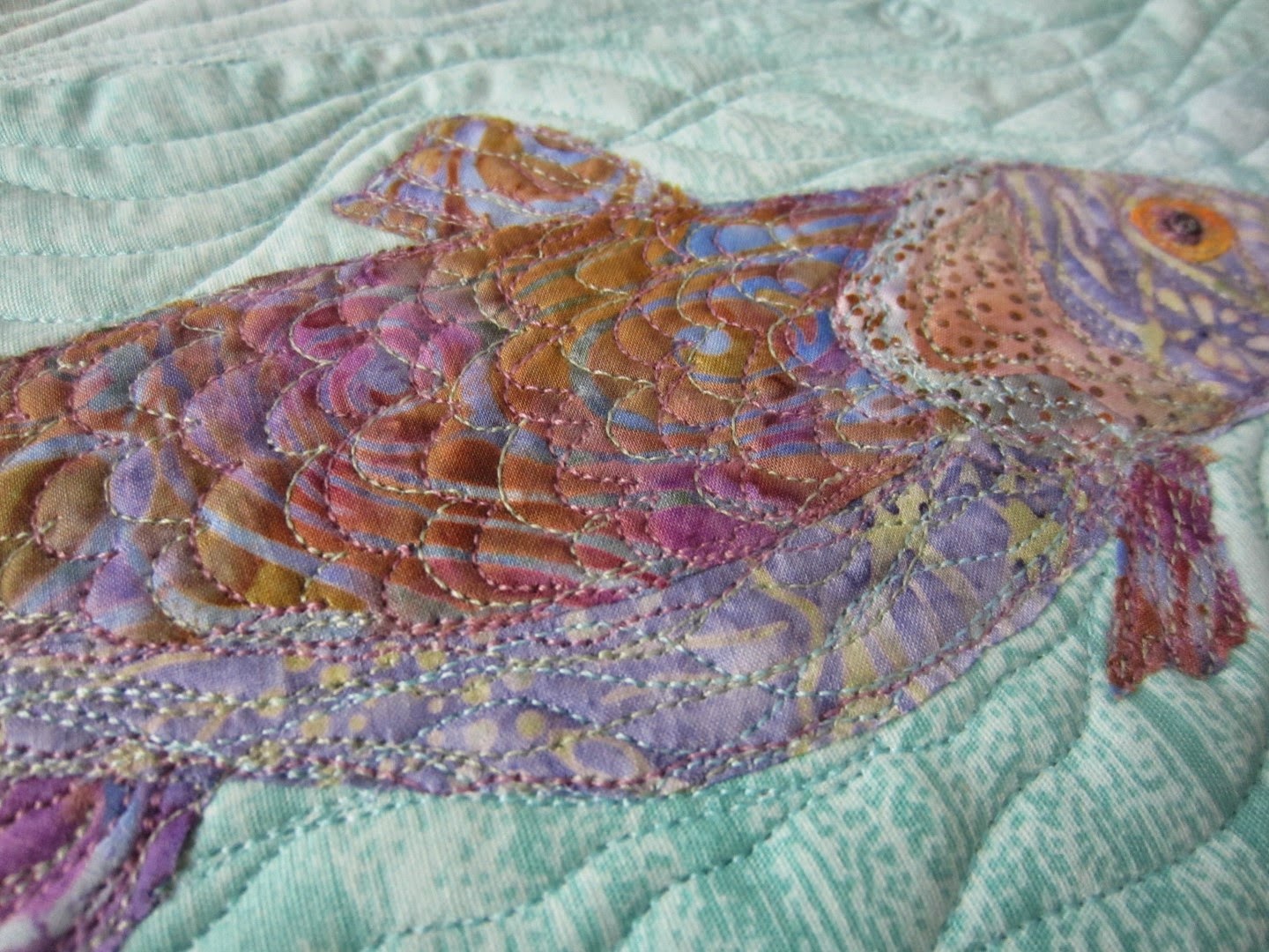 Crafty Sewing & Quilting Getting Up Close with My Quilting Thread Painting