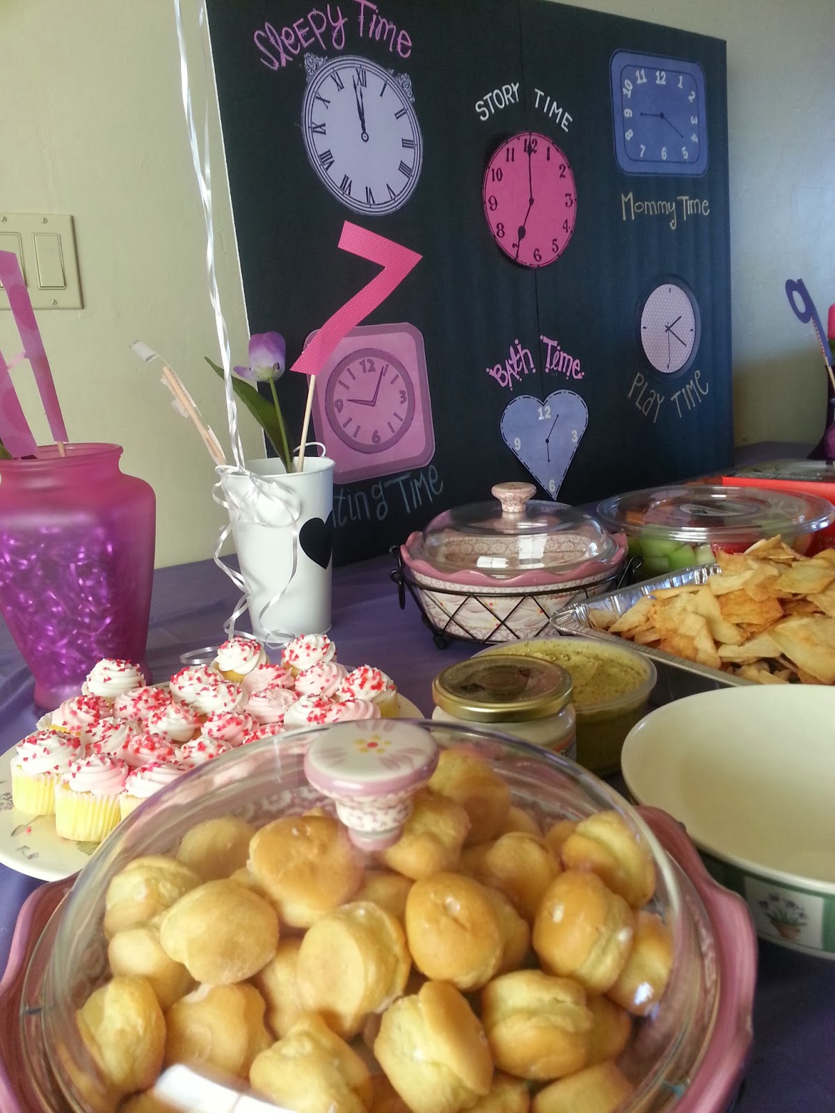 Around the Clock Baby Shower for a Girl! Her Five Cents
