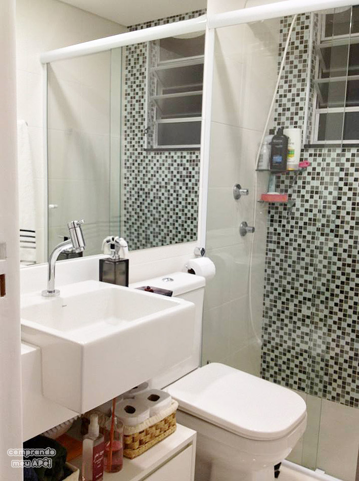 Apartamento da leitora Mara Isa Comprando Meu Apê Comprando Meu Apê -> Meu Banheiro Moderno Apartamento da leitora Mara Isa Comprando Meu Apê Comprando Meu Apê -> Meu Banheiro Moderno