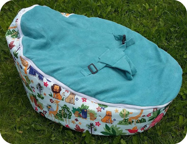 Bean Bag Planet Baby Bean Bag in Teal Zoo - Review and Giveaway