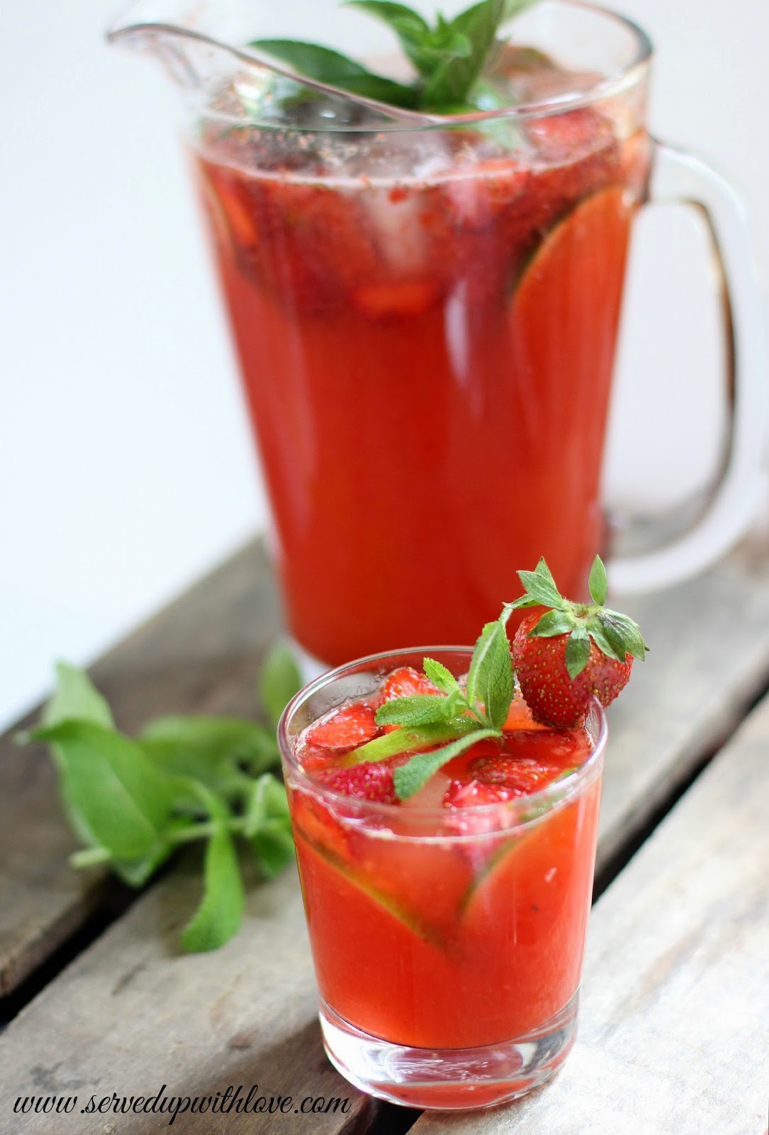 Served Up With Love Strawberry Limeade