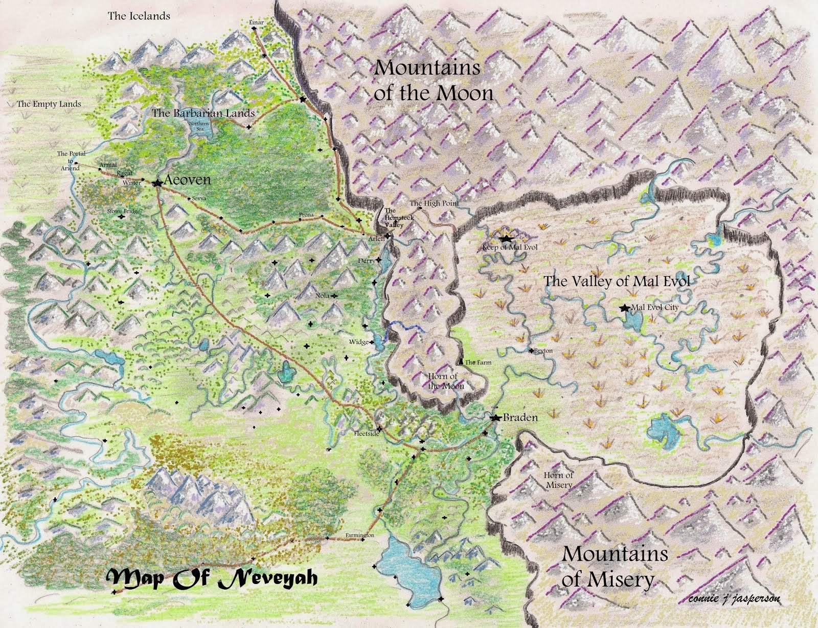 Full map of Neveyah