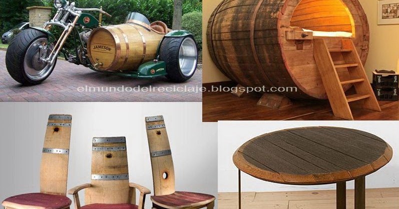EL MUNDO DEL RECICLAJE: Recicla un barril de madera
