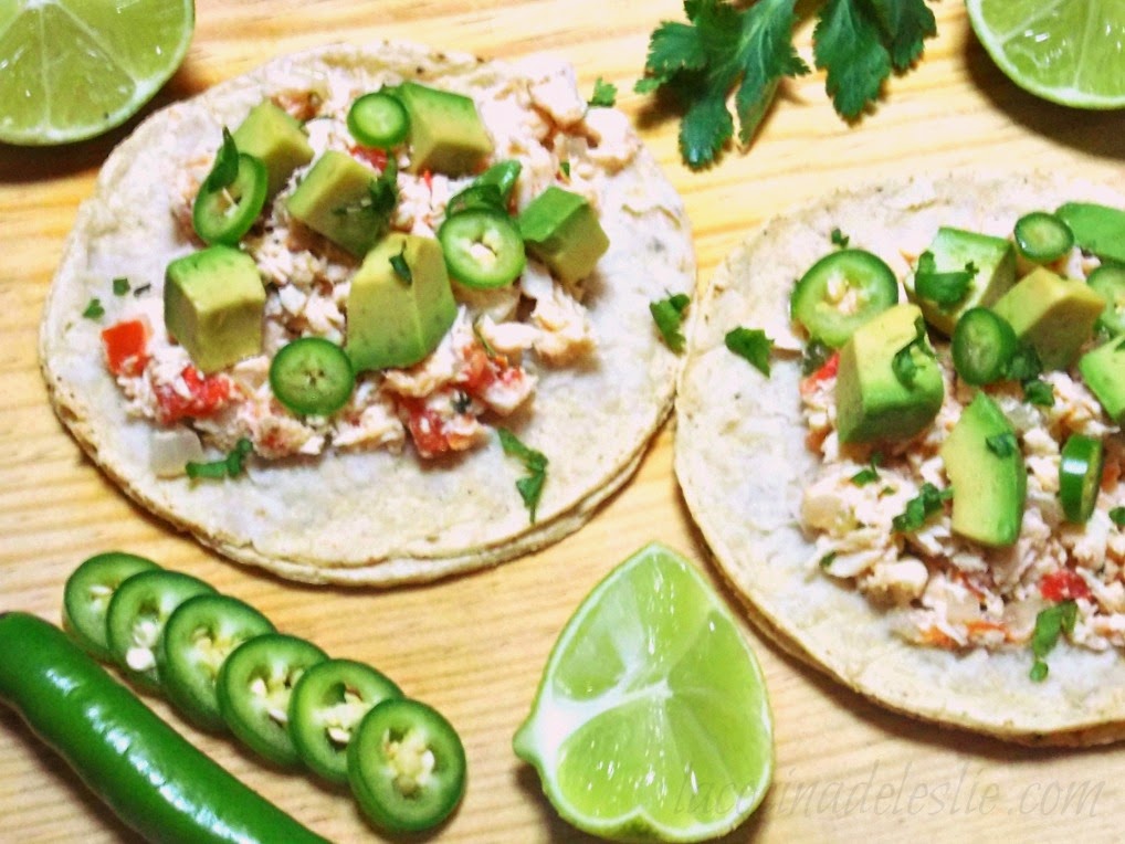 Tacos de Pollo (Deshebrado) a la Mexicana La Cocina de Leslie (en