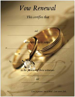 vow renewal certificate template promised hearts inc vow renewal certificates vow renewal certificate template promised hearts inc vow renewal certificates