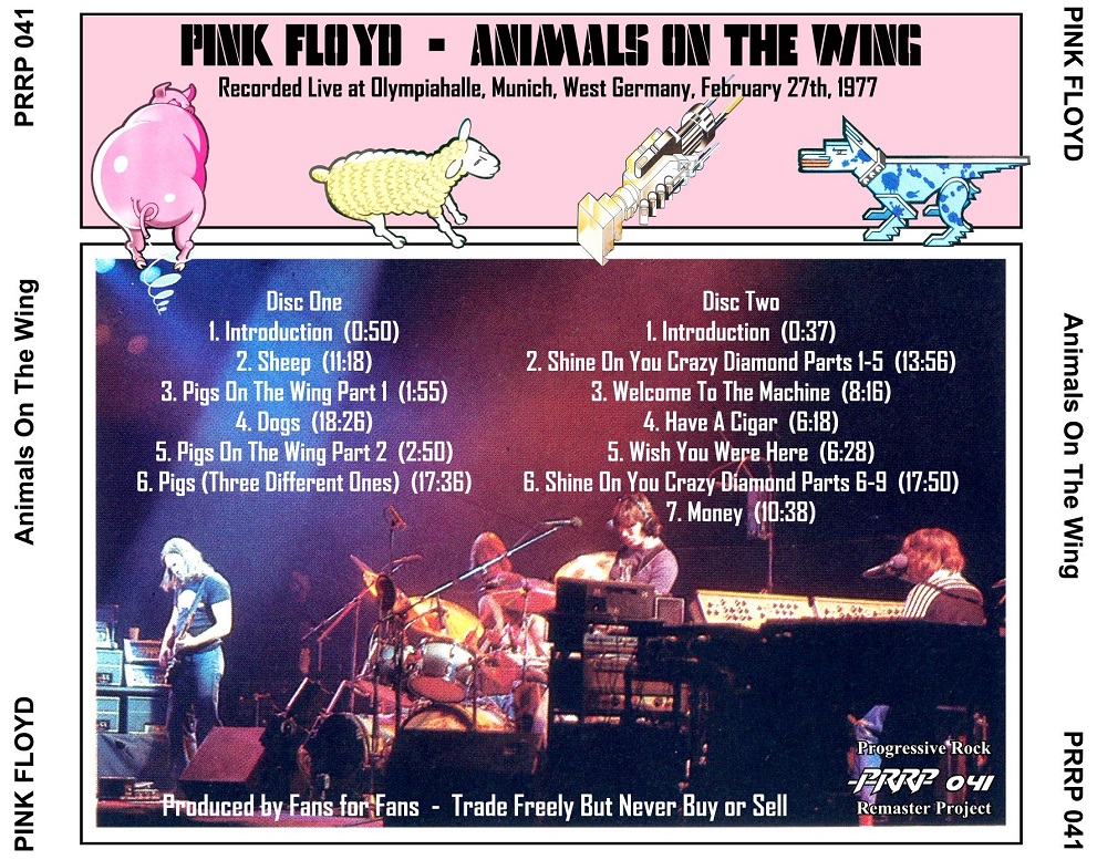 T.U.B.E. Pink Floyd 19770227 Munich, DE (AUD/FLAC) Animals On