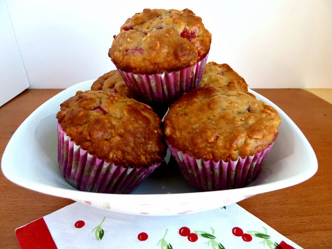 Baking and Cooking, A Tale of Two Loves Cherry Jam Yogurt Muffins