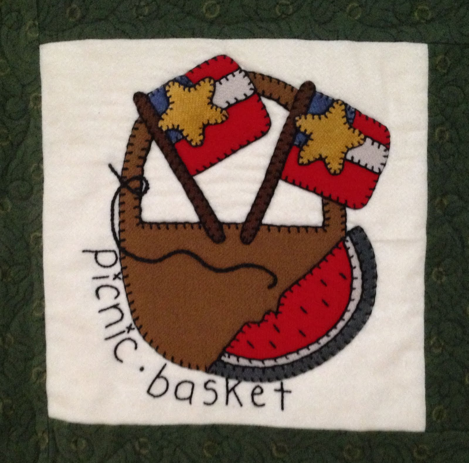 Starwood Quilter July Picnic Basket Quilt Block