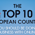 Top 10 Internet countries in Europe