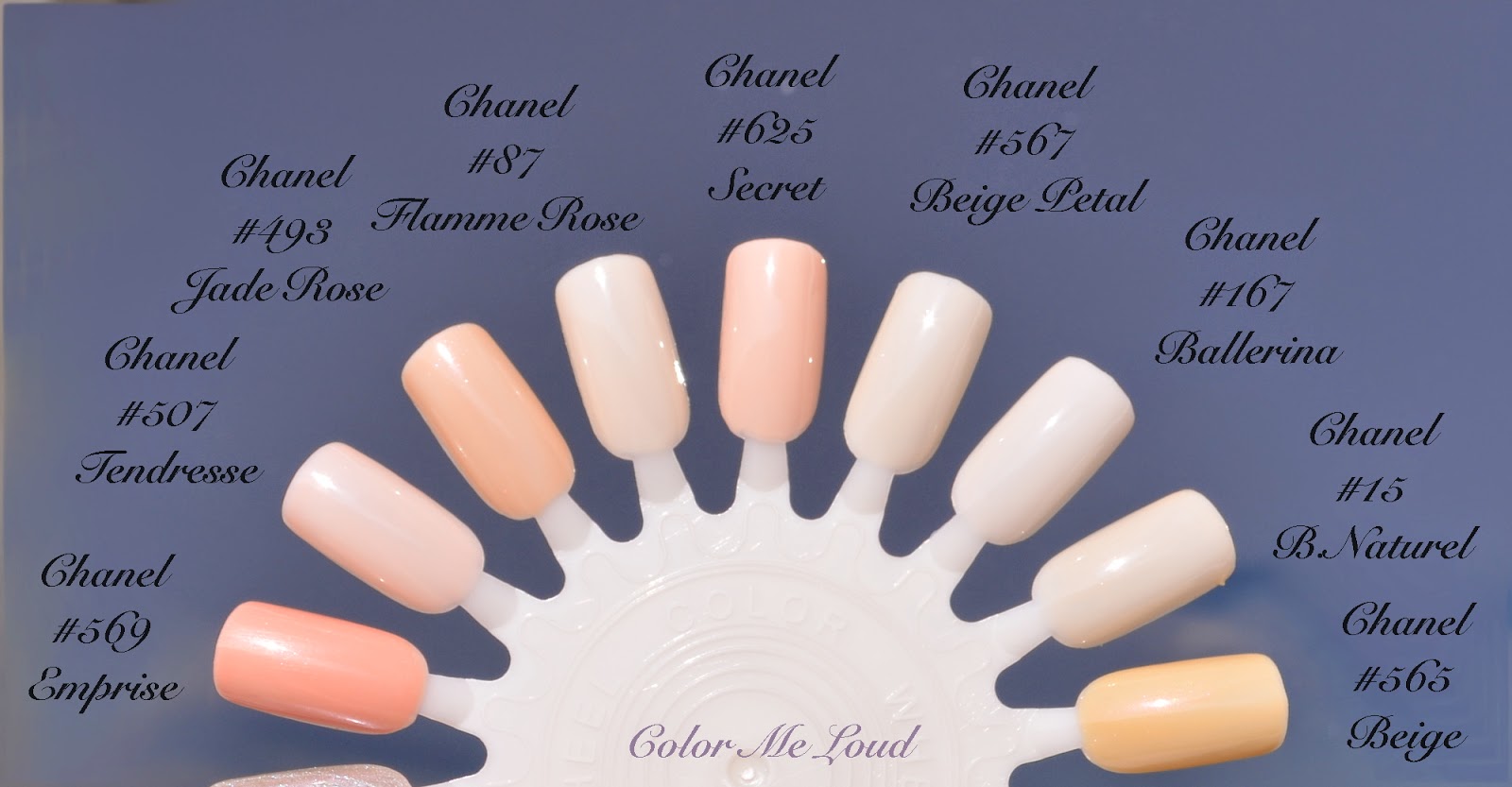 Chanel Le Vernis #625 Secret, #629 Atmosphere and #631 Orage from