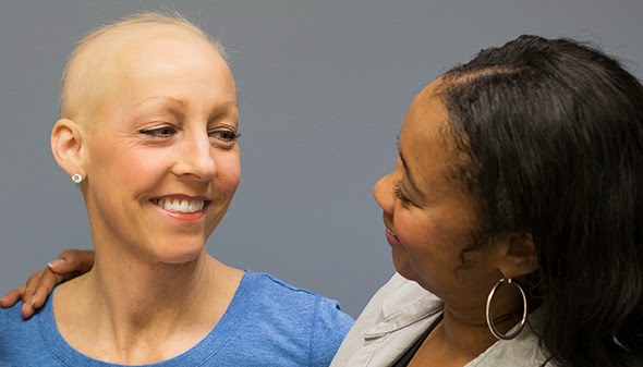 cancer patient and physician