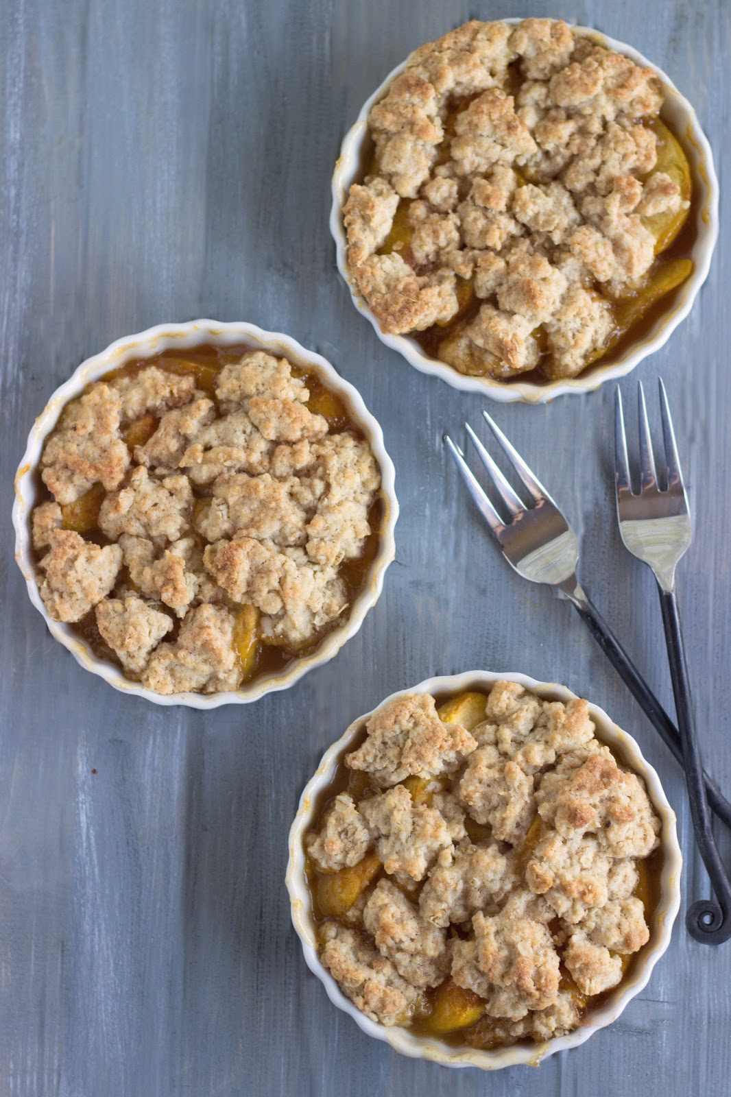 Fresh Peach Cobbler Cooking on the Front Burner