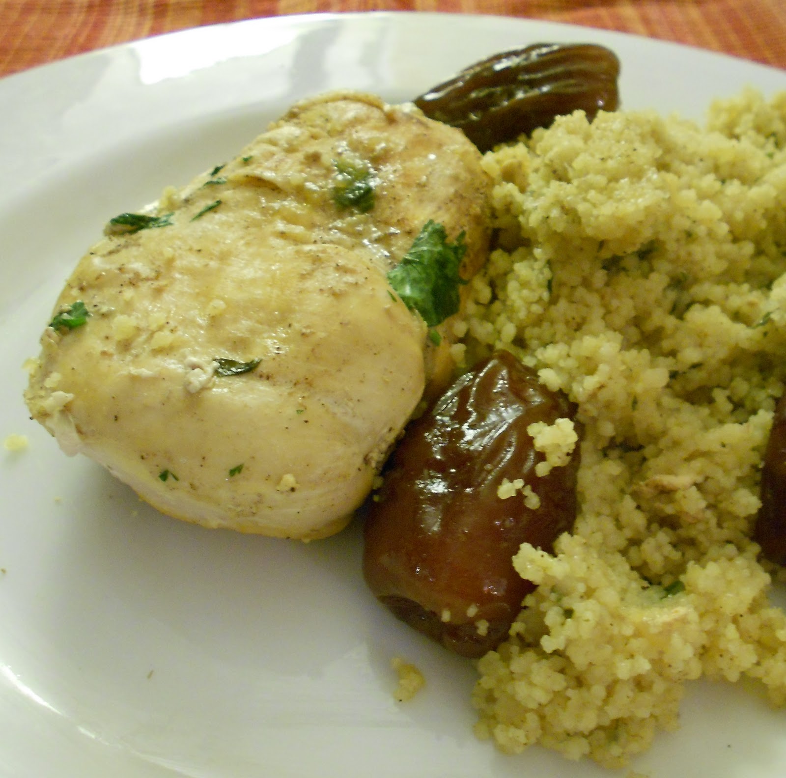 Moroccan Chicken with Dates and Couscous