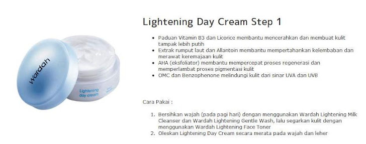 Lightening Day Cream Step 1 = $15