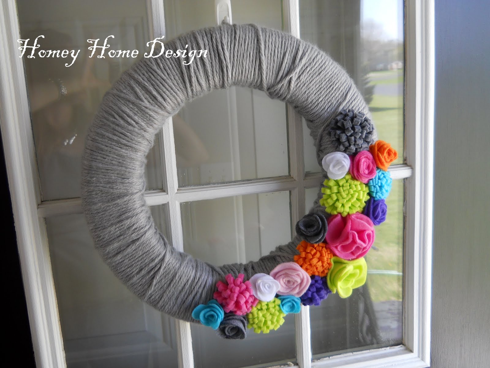 homey home design Mini Spring Wreath