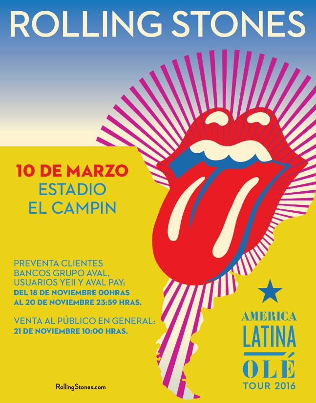 The Rolling Stones En Colombia 10/03/16