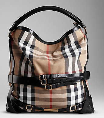 burberry bridle house check hobo bag