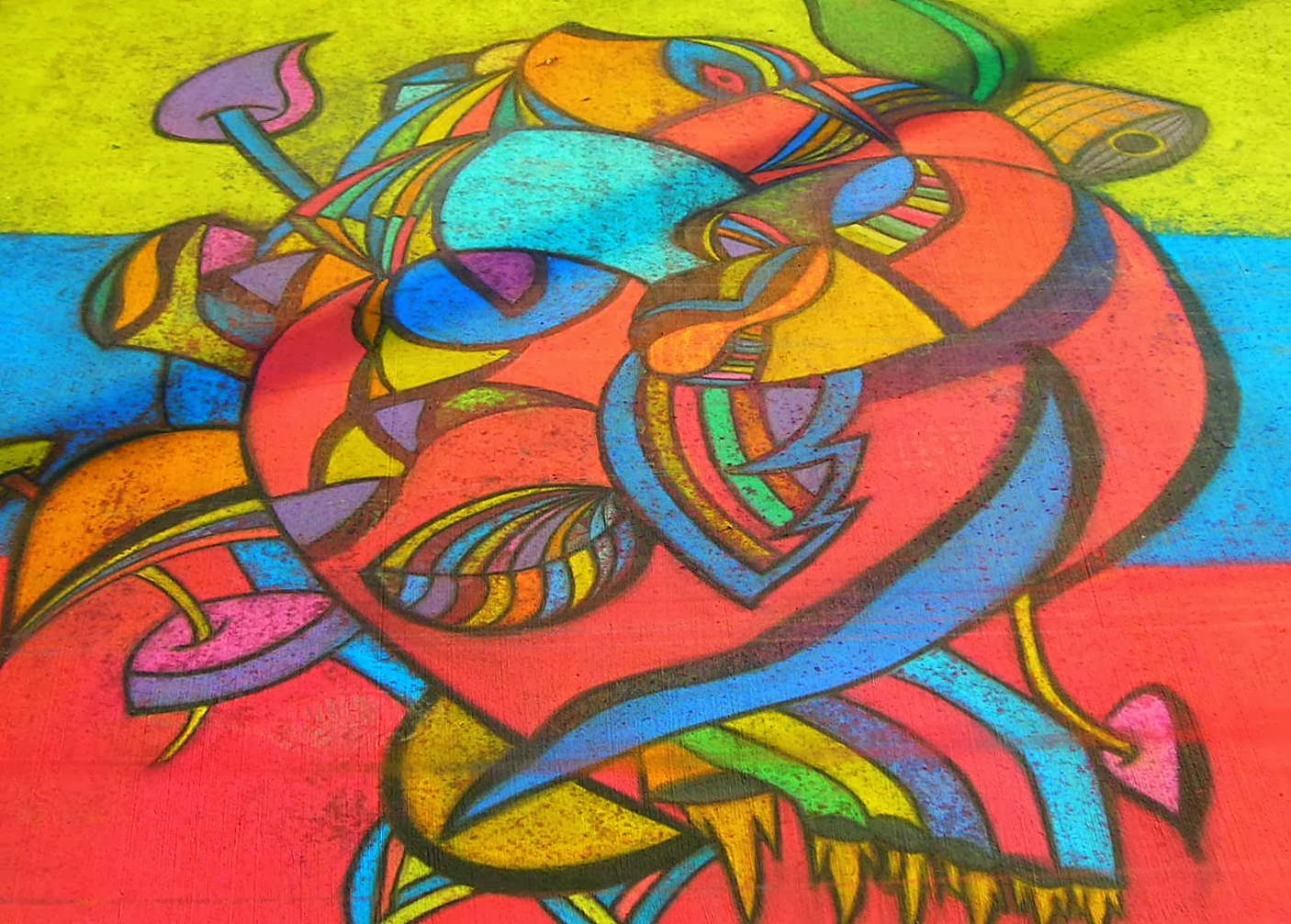 Vegas Girl Chalk Art Impermanence Epitomized