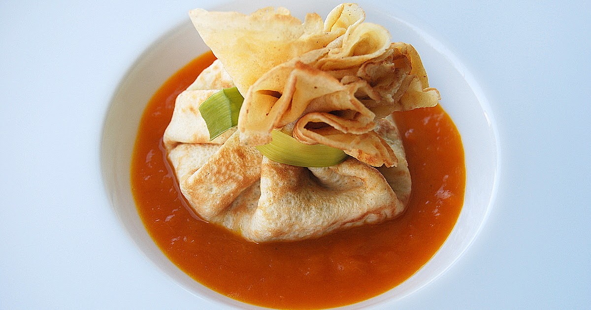 Fagottino porcini e gamberi con crema di zucca. Daniela&Diocleziano