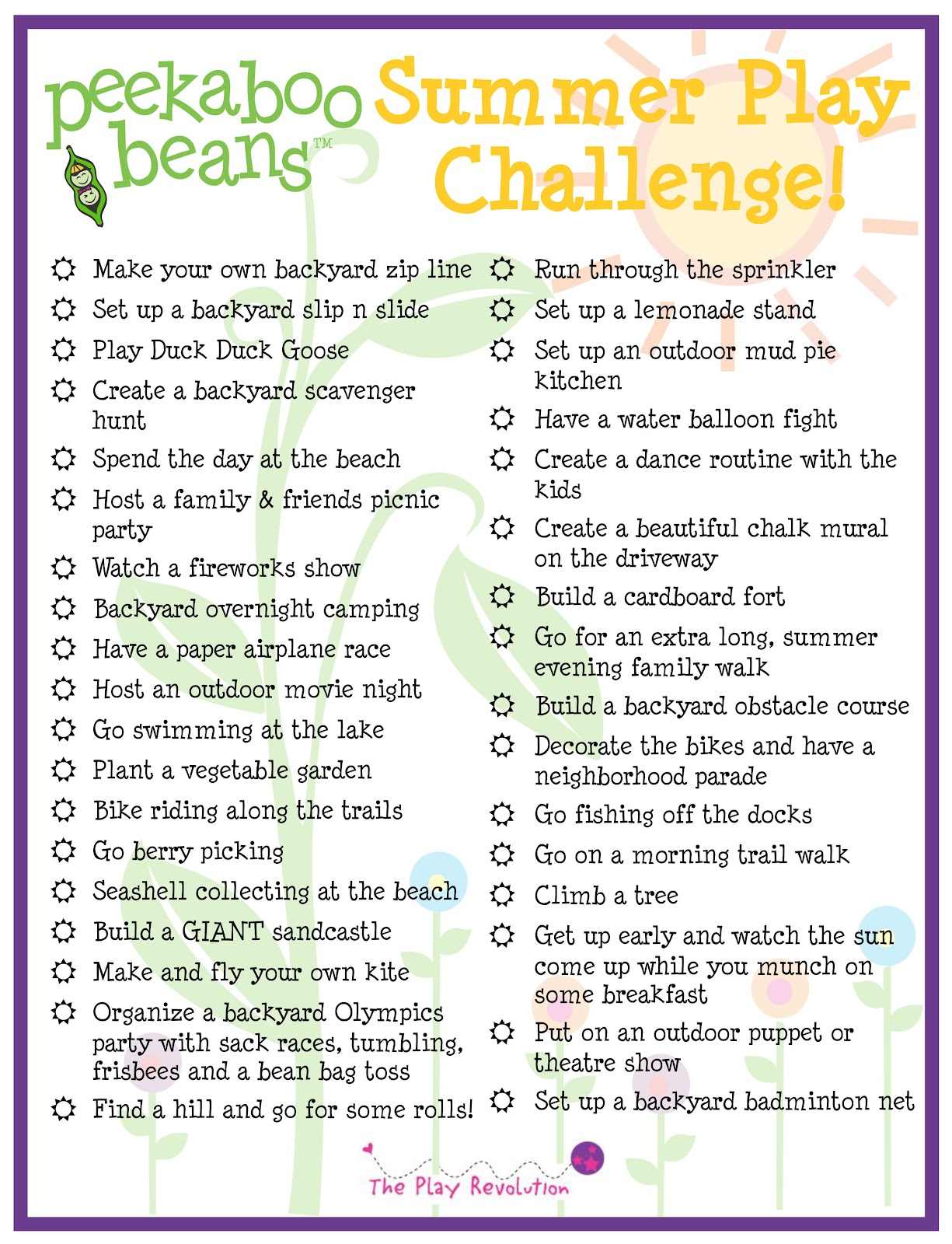 Peekaboo Beans Blog You're invited... Summer Play Challenge!