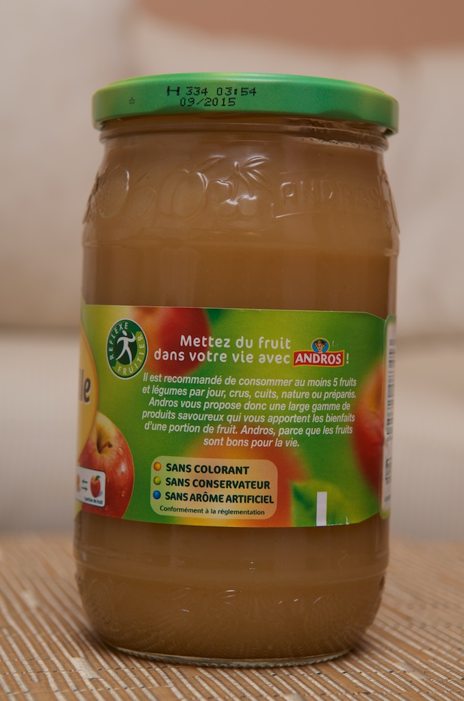 Compote Pomme Vanille (750g) par Andros