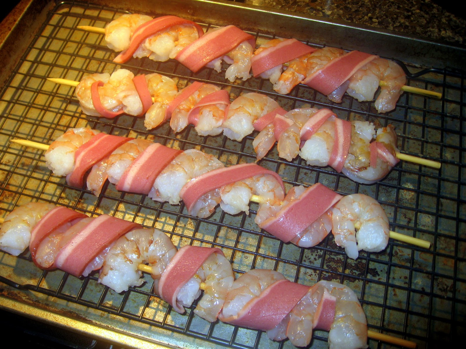 shrimp kabobs in oven