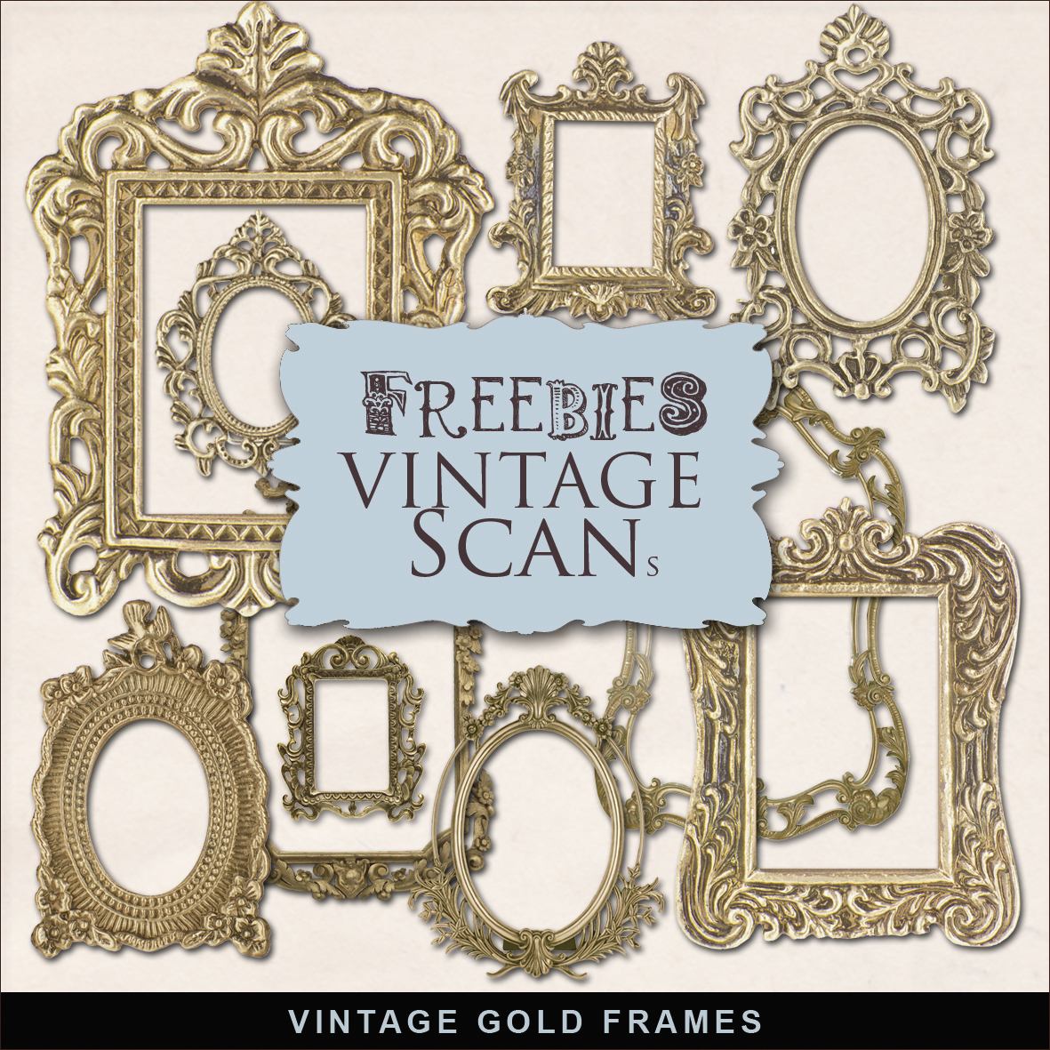 Freebies Vintage Gold FramesFar Far Hill Free database of digital