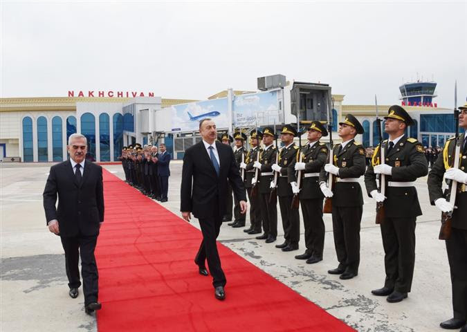 Aliyev llegó a Najichevan