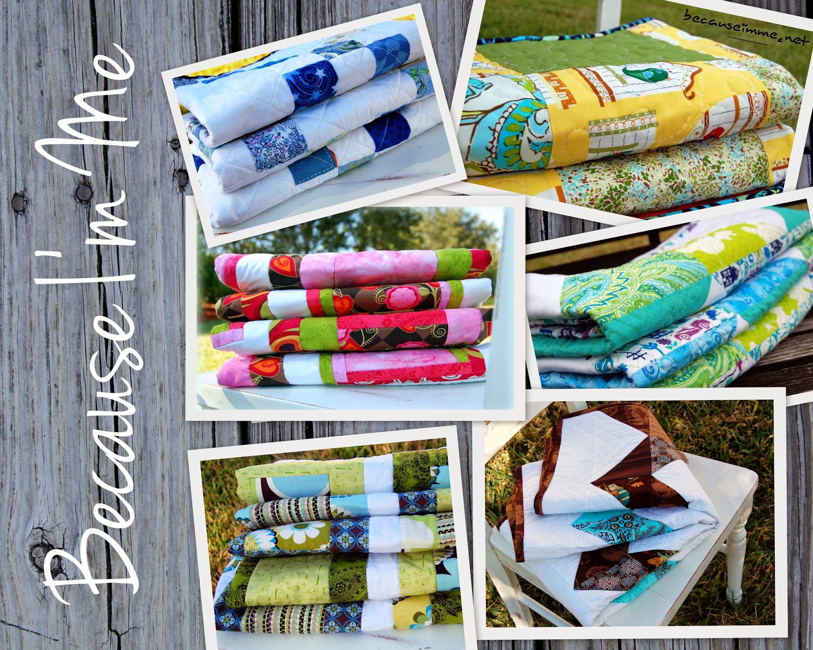  Because I'm Me handcrafted quilts for babies, toddlers, and laps
