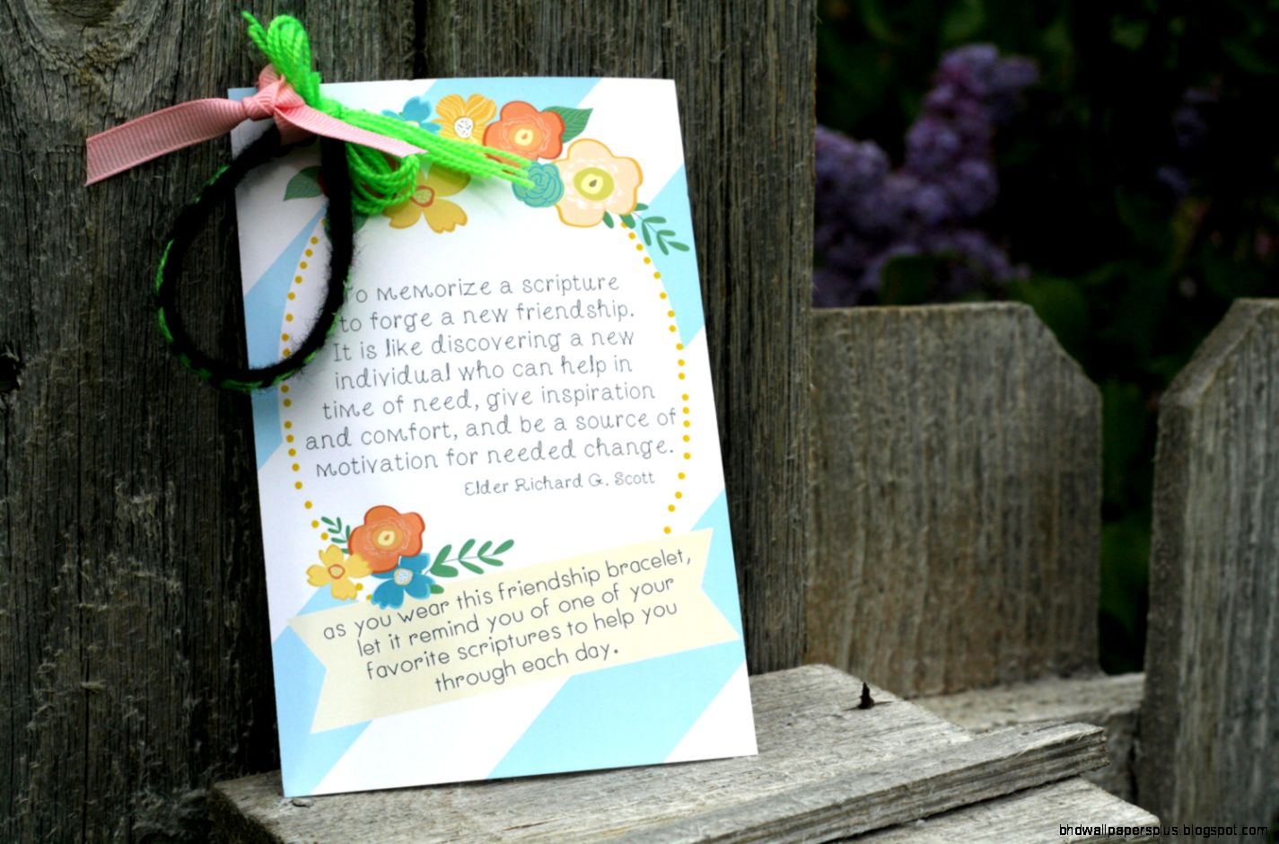 Girls camp handout Friendship bracelet scripture by CdotLove Girls camp handout Friendship bracelet scripture by CdotLove