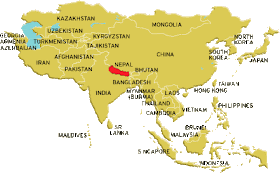 Nepal Location in the world 