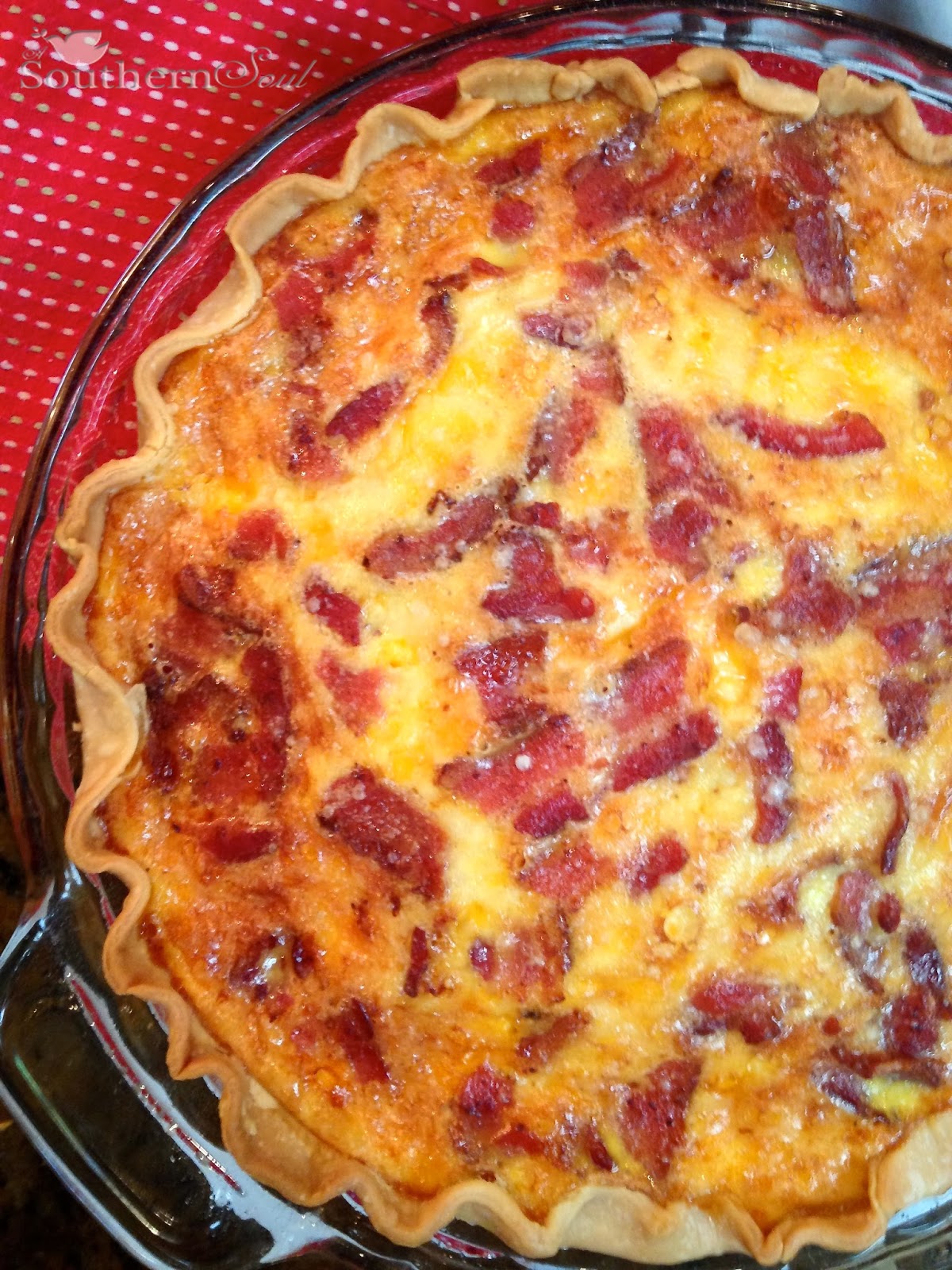 A Southern Soul: Bacon Cheddar Quiche