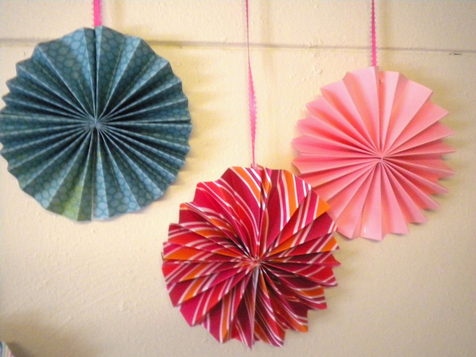 Paper Fan Banner Tutorial My Girlish Whims