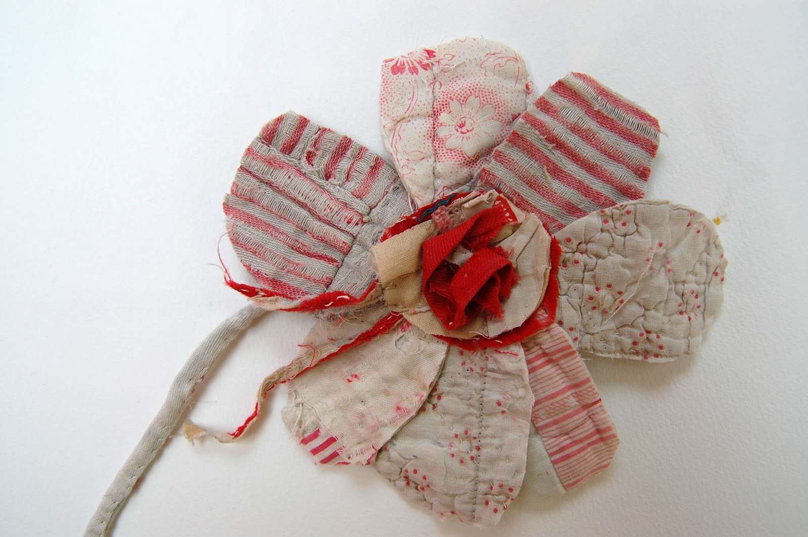 Thread and Thrift Fabric Flowers