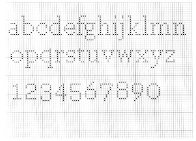Free Cross Stitch Alphabet And Number Charts