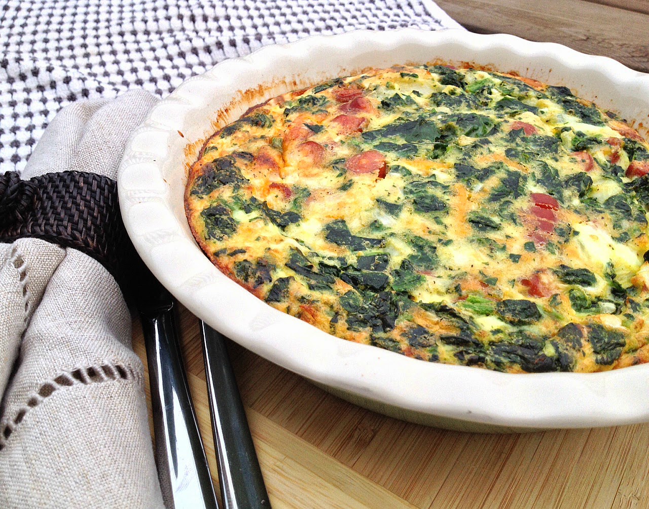 All The Pretty Things Spinach Sausage Frittata
