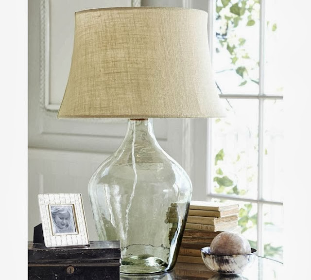 Copy Cat Chic Pottery Barn Clift Glass Table Lamp