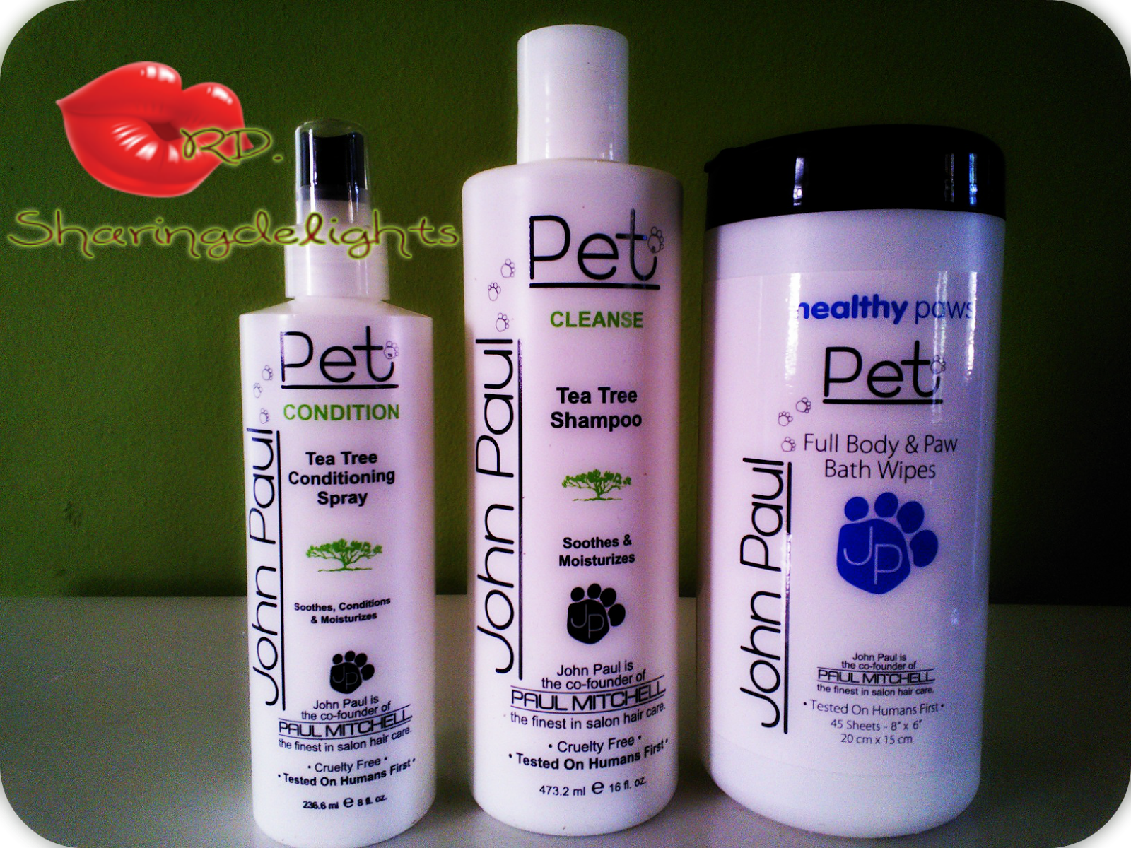 Sharingdelights John Paul Pet Tea Tree Pack Review and Giveaway!